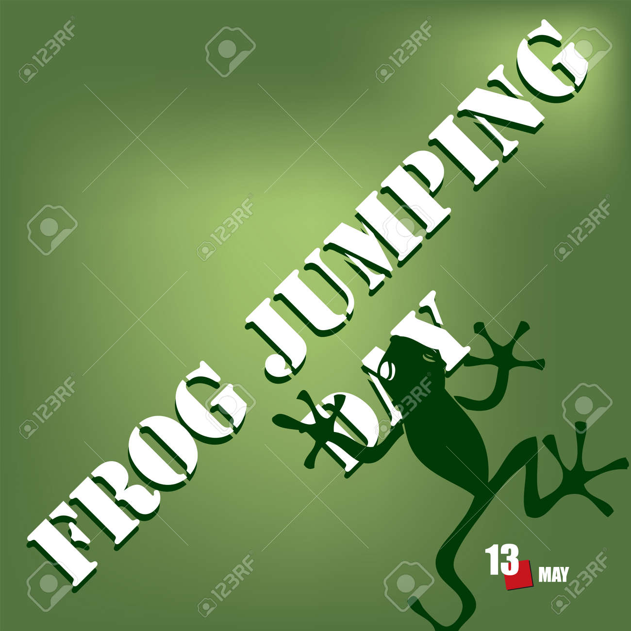 The calendar event is celebrated in may - Frog Jumping Day - 169027970 The calendar event is celebrated in may - Frog Jumping Day - 169027970