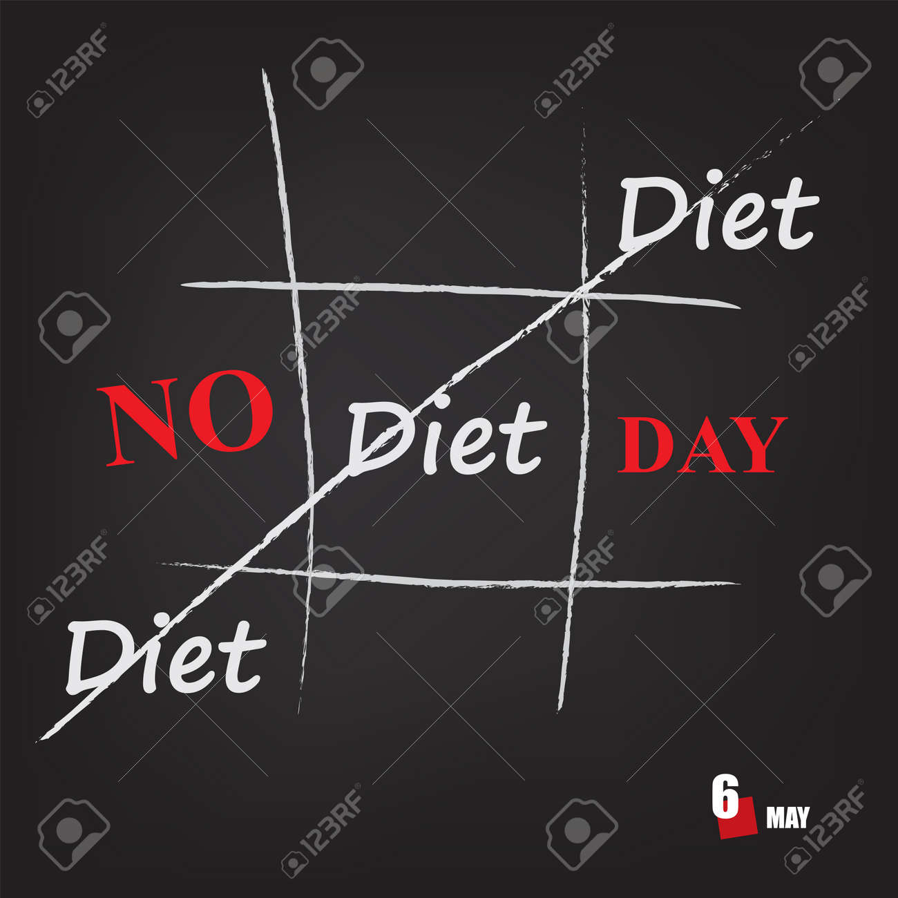 The calendar event is celebrated in may - No Diet Day - 169676008 The calendar event is celebrated in may - No Diet Day - 169676008