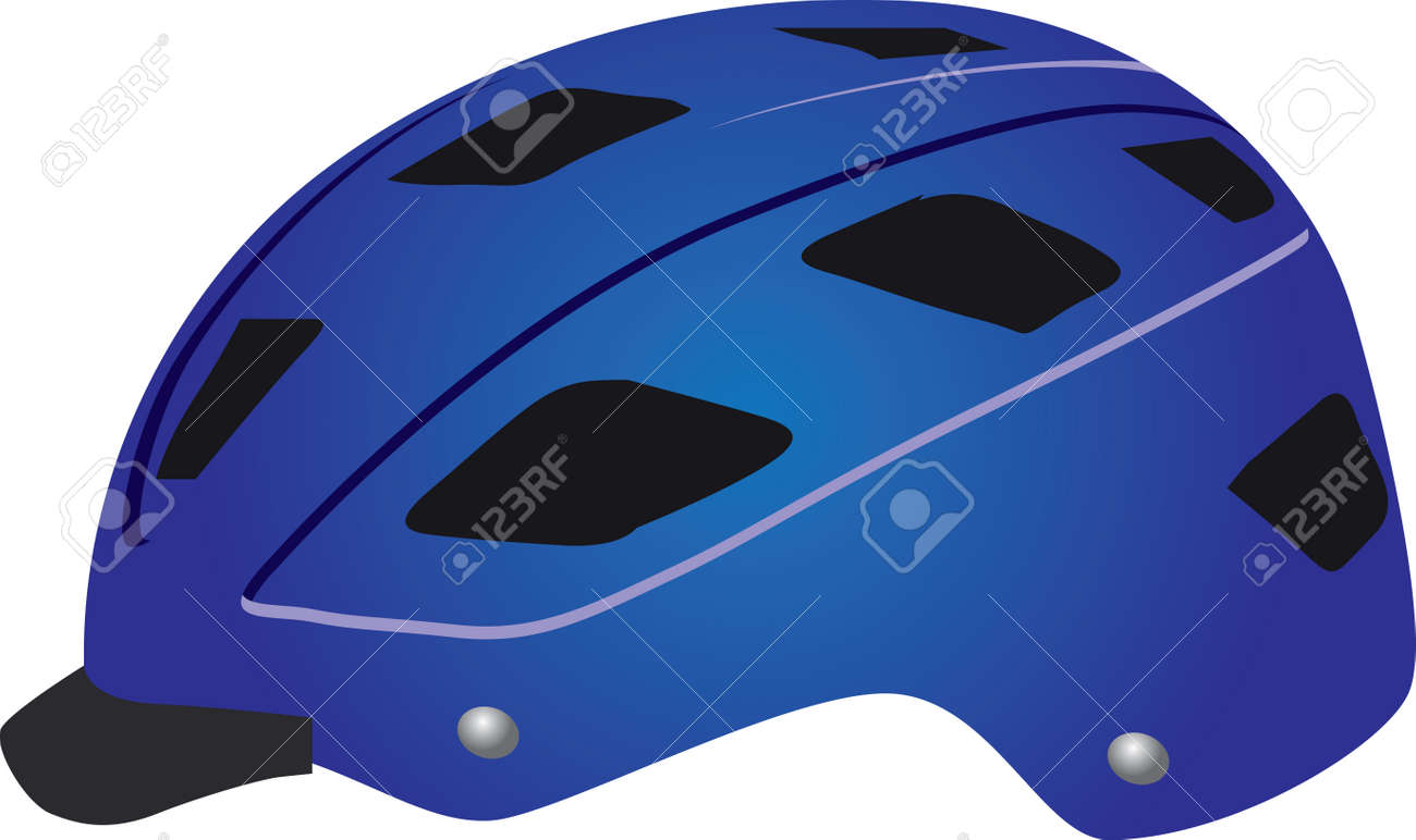 Standard cyclist helmet for road safety. Vector illustration. - 169676015 Standard cyclist helmet for road safety. Vector illustration. - 169676015