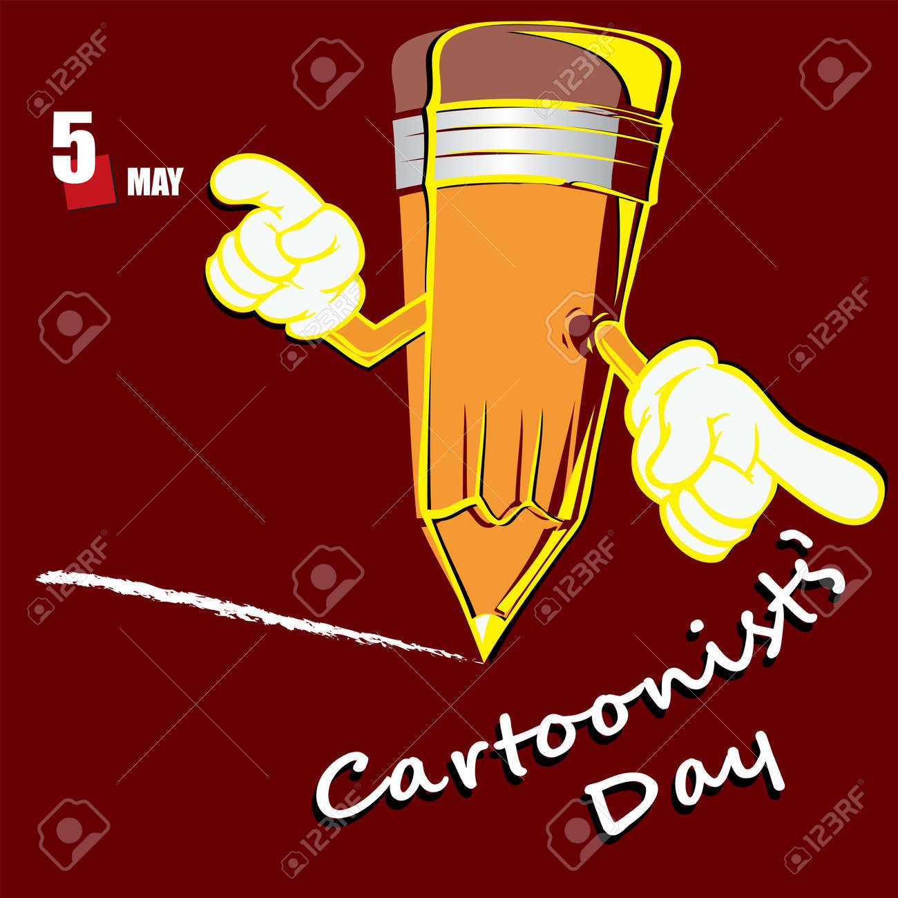 The calendar event is celebrated in may - Day of cartoonists - 169674082 The calendar event is celebrated in may - Day of cartoonists - 169674082