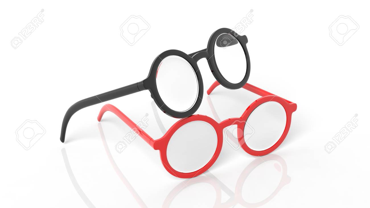 red round eyeglasses