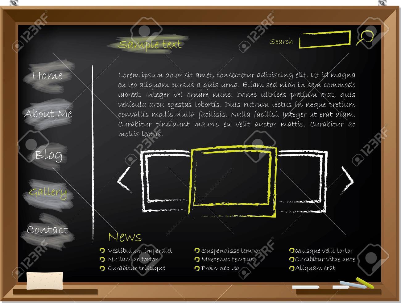 chalk template