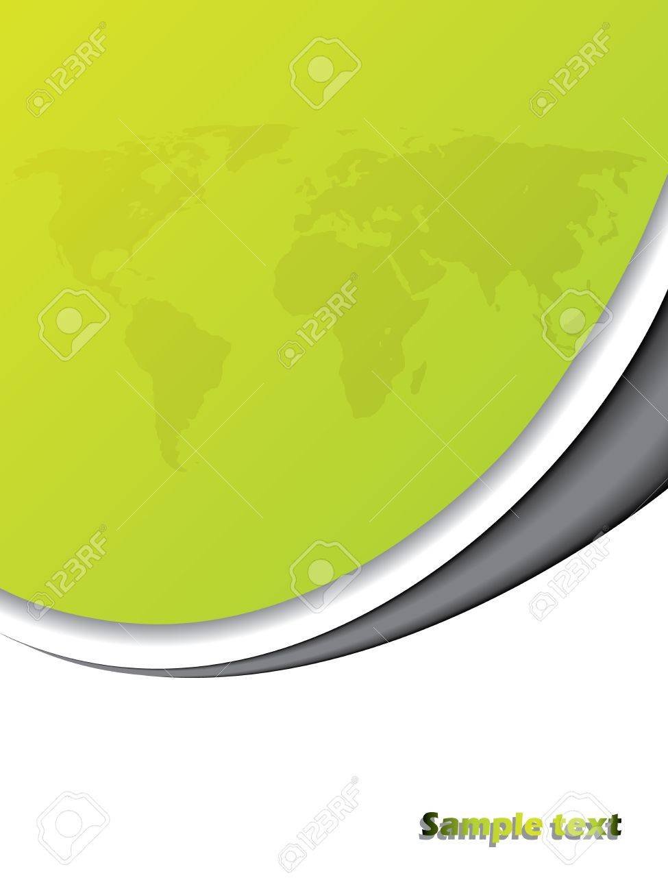 green presentation background with green map and gray stripe royalty green presentation background
