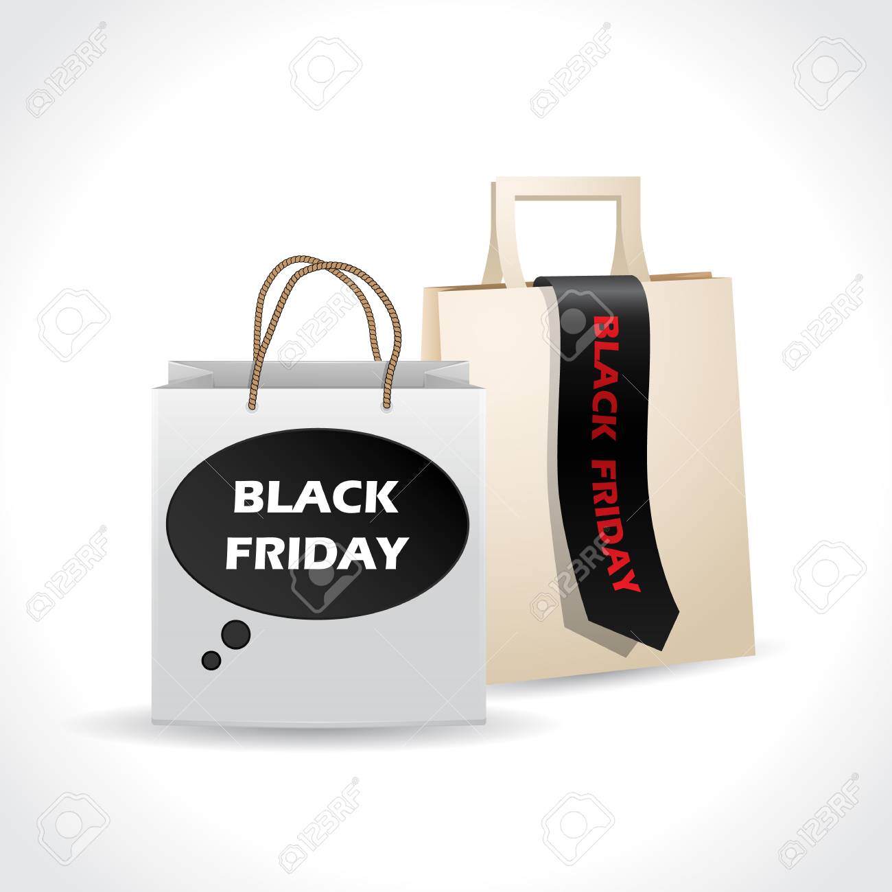 black friday paperbag designs on white background royalty free paper bag designs