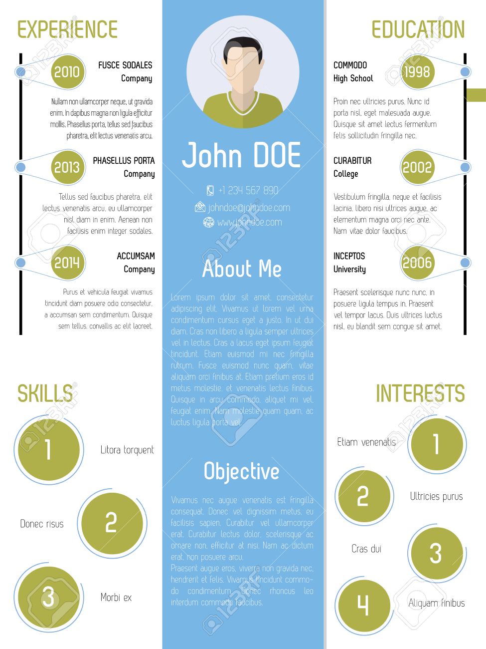 modern resume design with green and blue colored elements stock vector 36753721 - Elements Of A Resume modern resume design with green and blue colored elements stock vector 36753721 - Elements Of A Resume