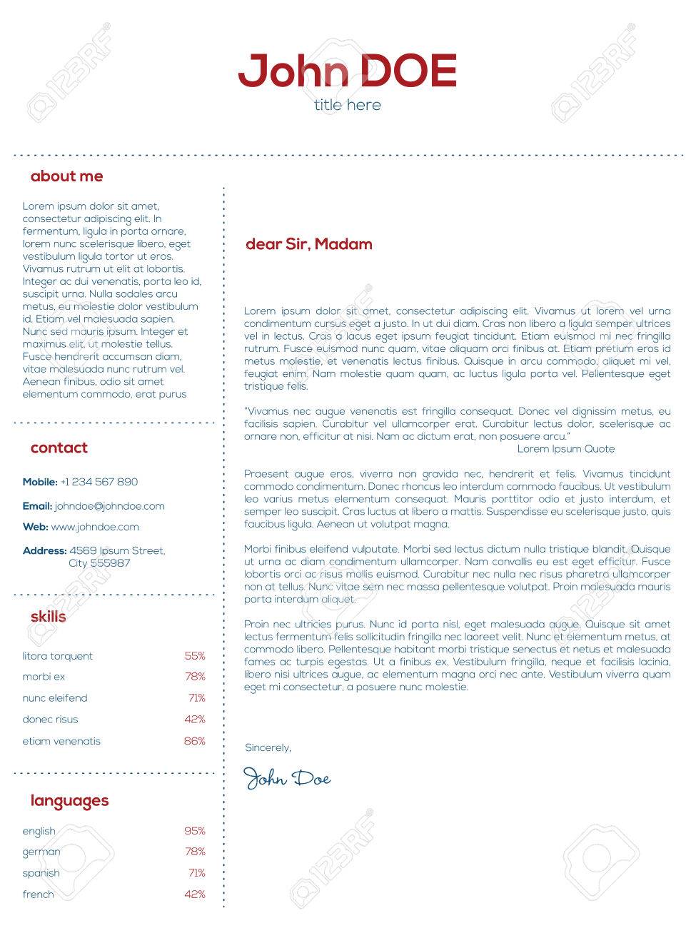 simple cover letter design for resumes and cvs resumes and cvs