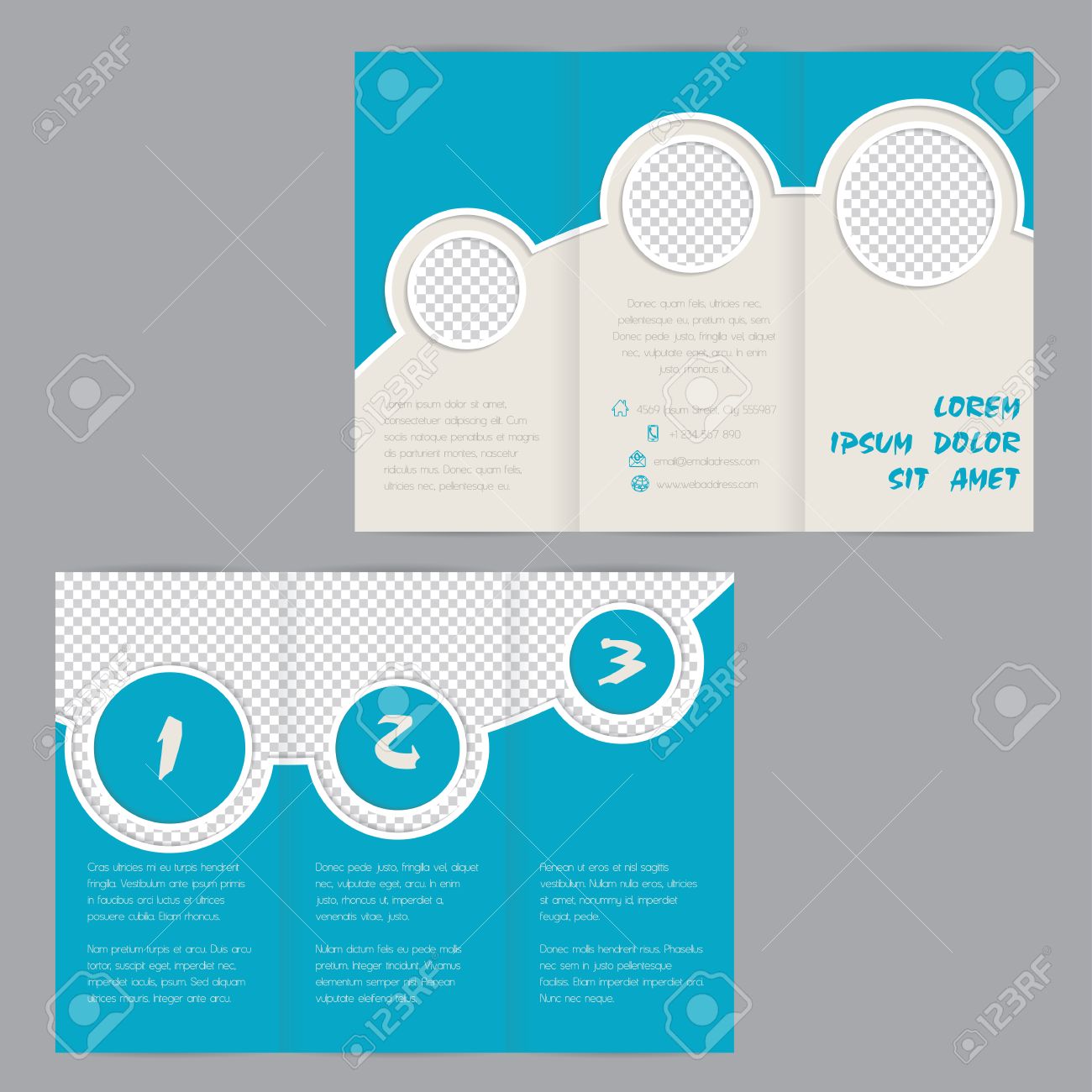 in design tri fold brochure template