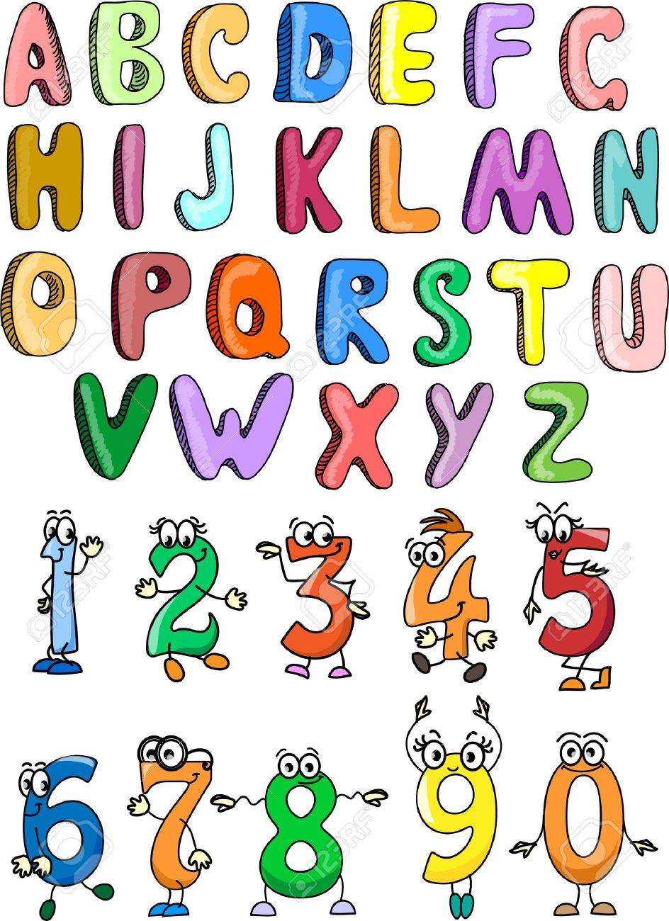 Das Alphabet Und Zahlen Fur Ihr Design Lizenzfrei Nutzbare Vektorgrafiken Clip Arts Illustrationen Image