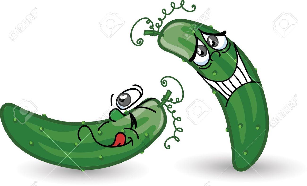 漫画きゅうりのイラスト素材 ベクタ Image