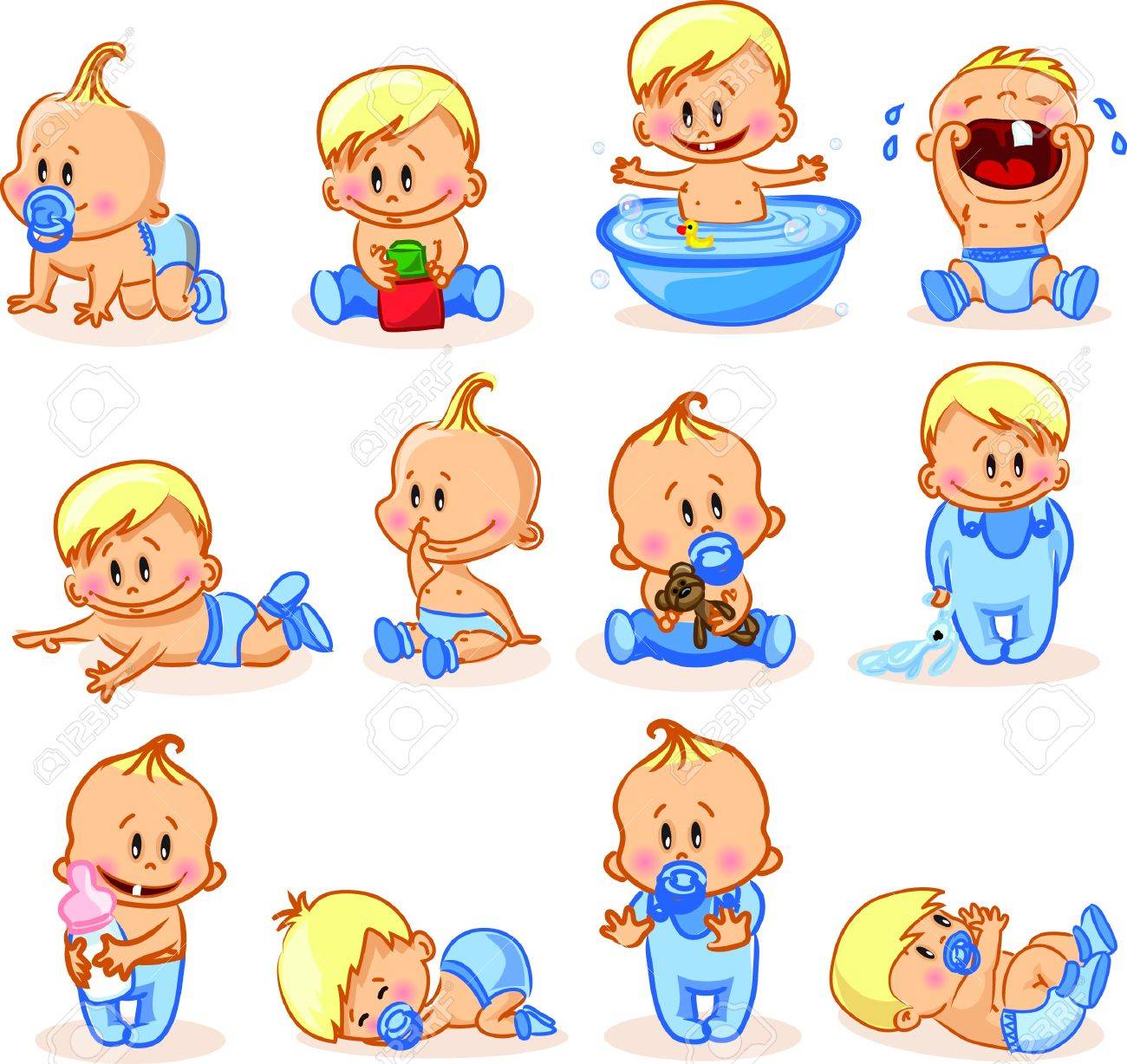 男の赤ちゃんのベクトル イラスト のイラスト素材 ベクタ Image