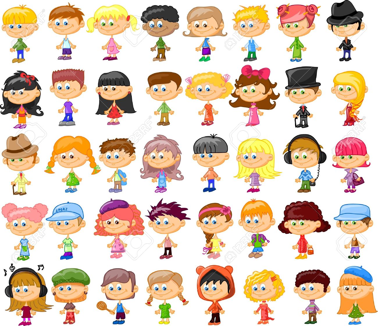Set Of Cartoon Cute Children Royalty Free SVG, Cliparts, Vectors, And Stock Illustration. Image 17514750. Set Of Cartoon Cute Children Royalty Free SVG, Cliparts, Vectors, And Stock Illustration. Image 17514750.