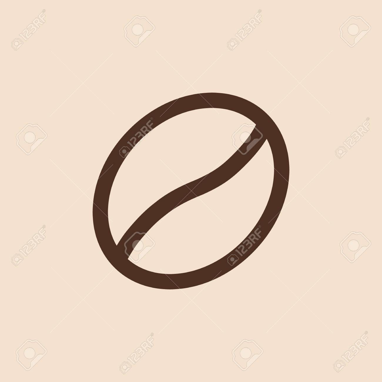 Coffee Bean Outline Icon Modern Minimal Flat Design Style Linear Vector Illustration Stock Coffee Bean Outline Icon Modern Minimal Flat Design Style Linear Vector Illustration Stock
