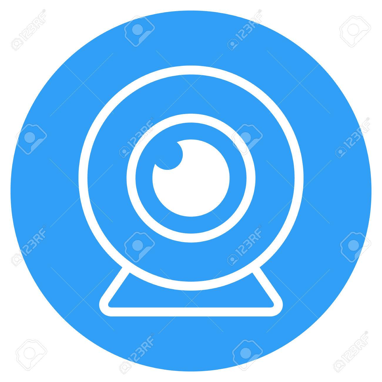 ウェブカメラ概要アイコン モダンなミニマルなフラット デザイン スタイル Web カメラ ベクトル図のイラスト素材 ベクタ Image 4952