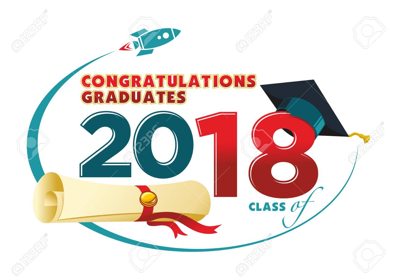 congratulations graduates card vector text for graduation design congratulations graduation