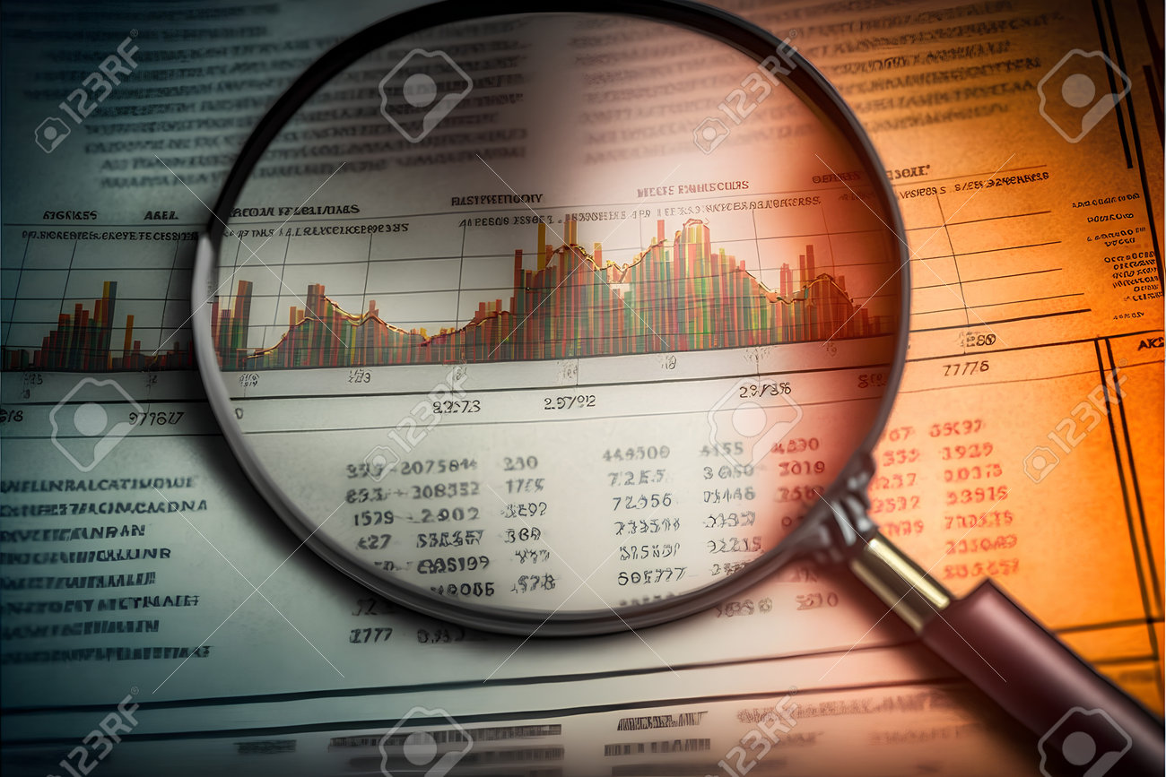 Analysing financial data with a magnifying glass
