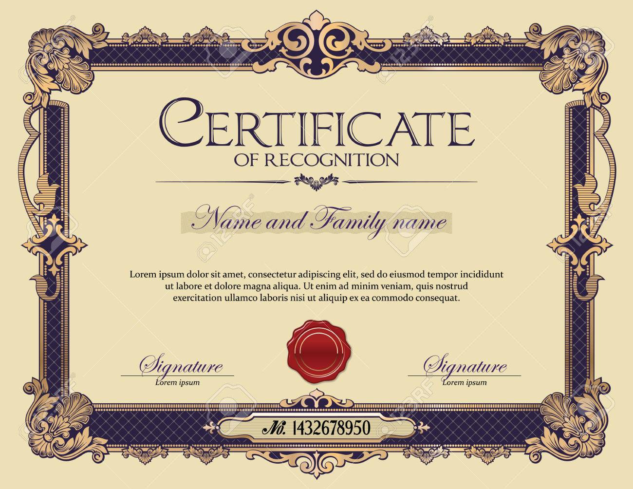recognition certificate
