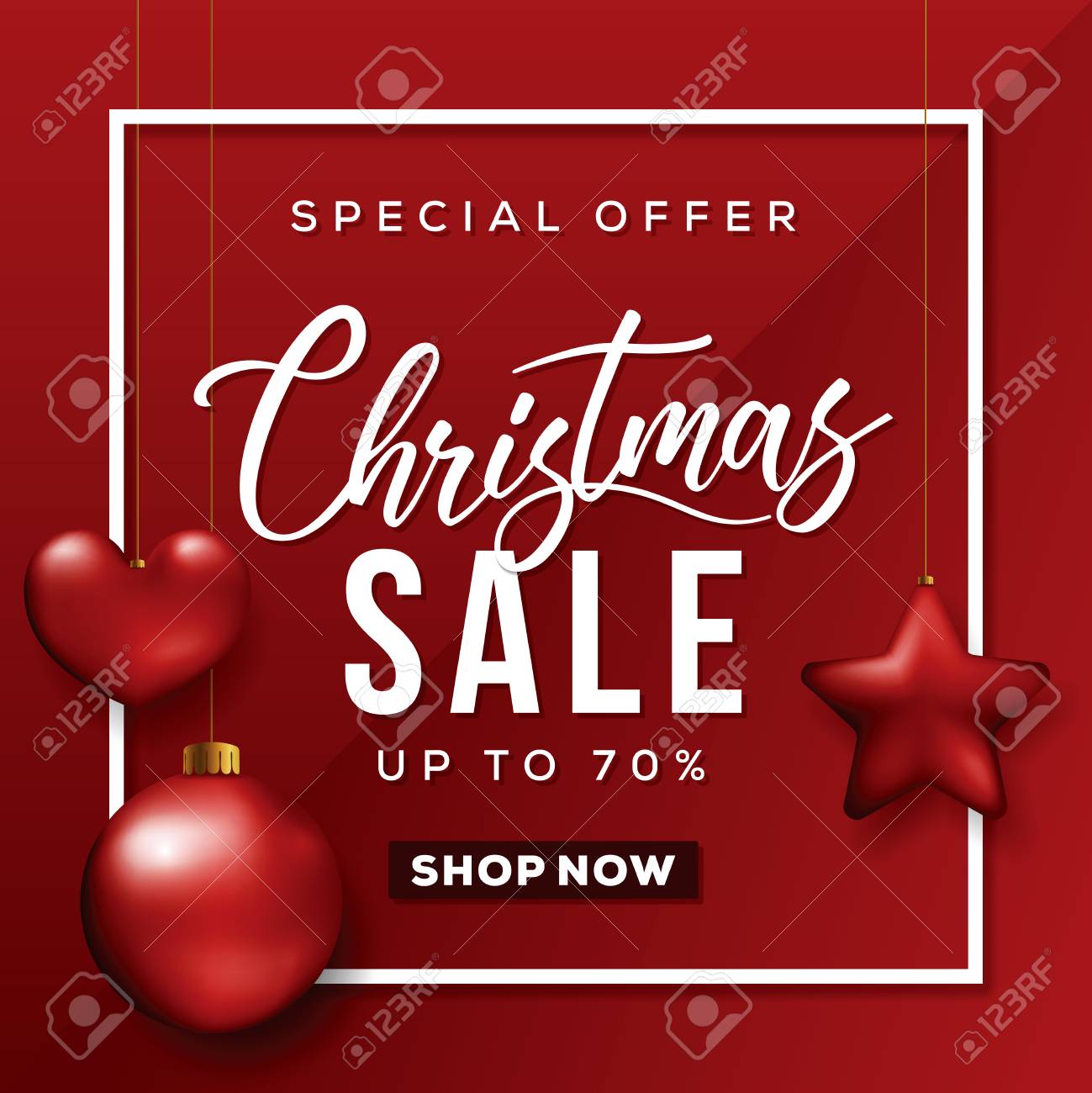 christmas sale banner special offer card royalty free cliparts christmas sale banner