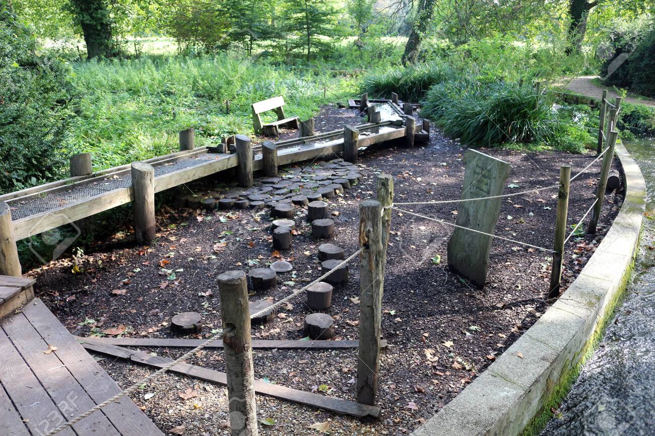 outdoor water play area