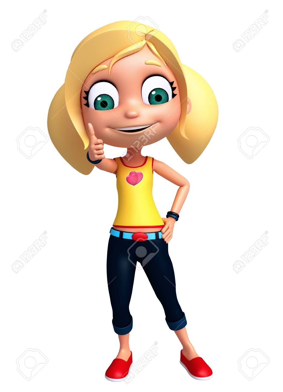 3d render of little