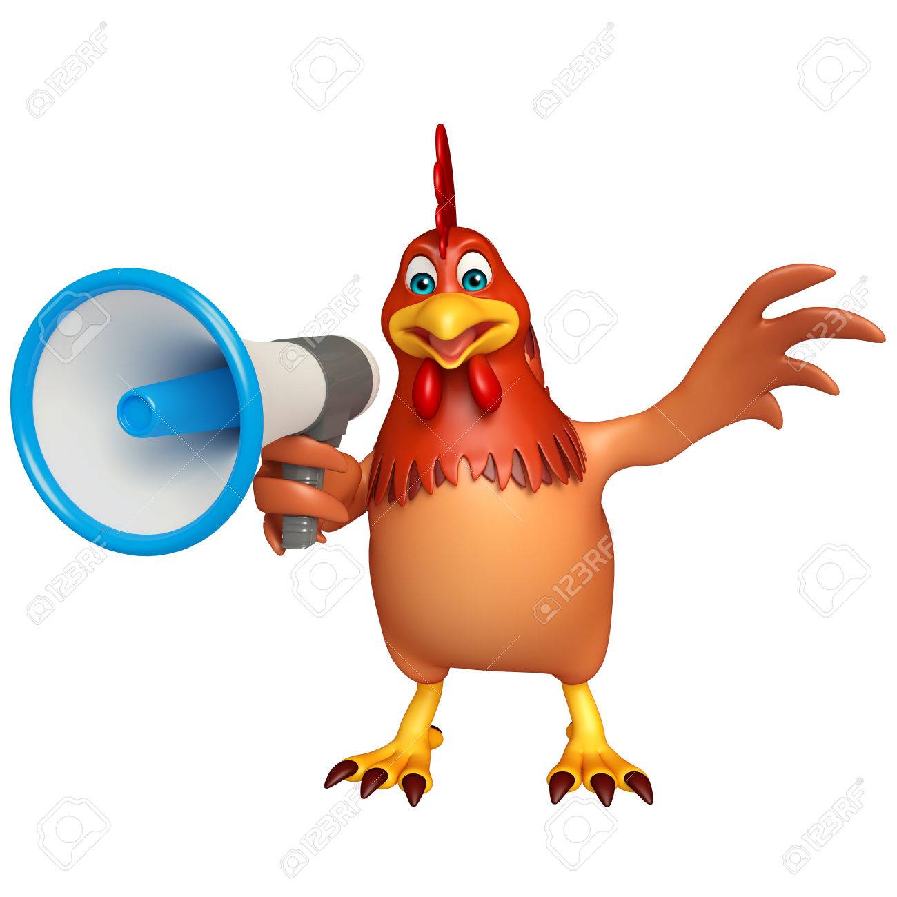 3d Rendered Illustration Of Hen Cartoon Character With Loud Speaker Stock Photo, Picture And Royalty Free Image. Image 53719700. 3d Rendered Illustration Of Hen Cartoon Character With Loud Speaker Stock Photo, Picture And Royalty Free Image. Image 53719700.