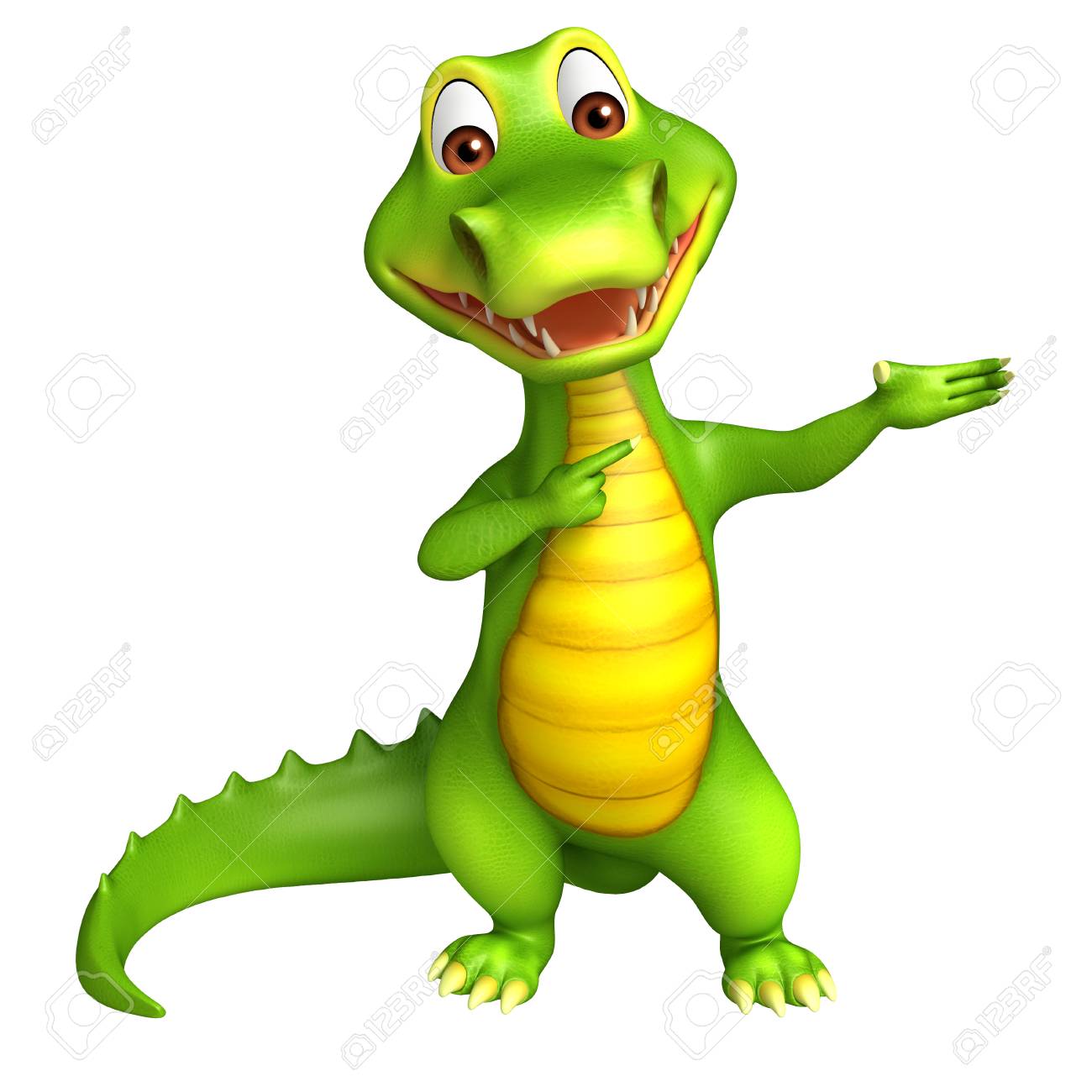 3d Rendered Alligator Cartoon Character Stock Photo, Picture and Royalty  Free Image. Image 53897743., image size:1300x1300