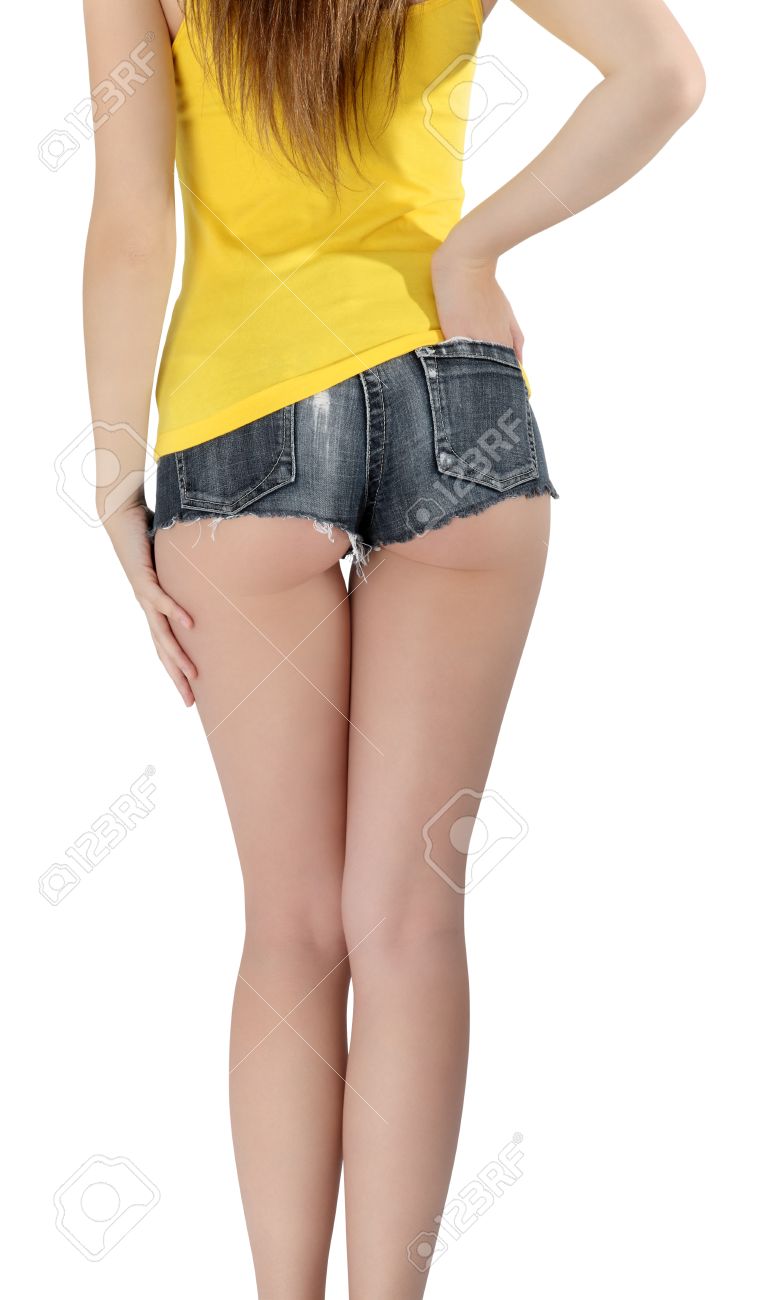 黄色いタンクトップとショート ジーンズのショート パンツを着てお尻の女性 の写真素材 画像素材 Image 黄色いタンクトップとショート ジーンズのショート パンツを着てお尻の女性 の写真素材 画像素材 Image