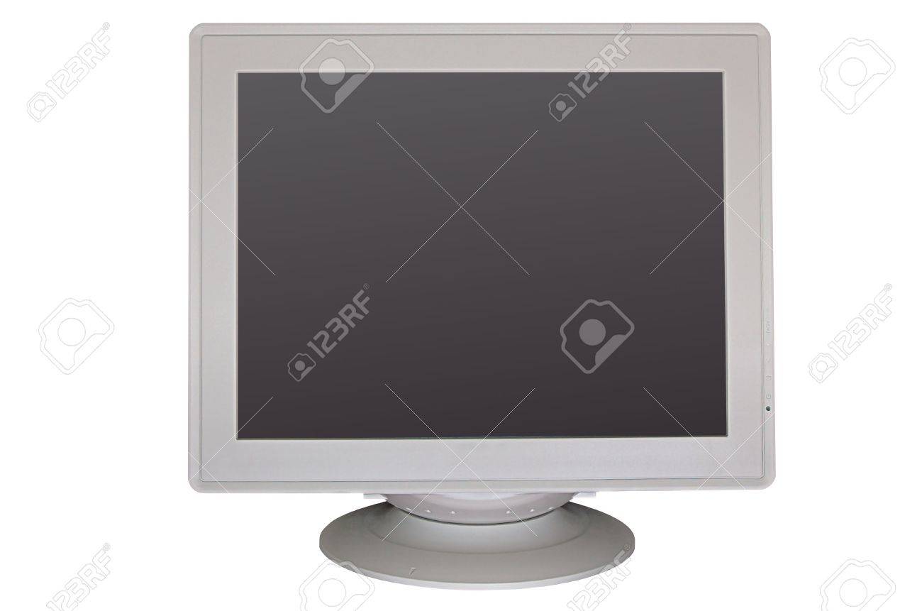 big gray crt monitor