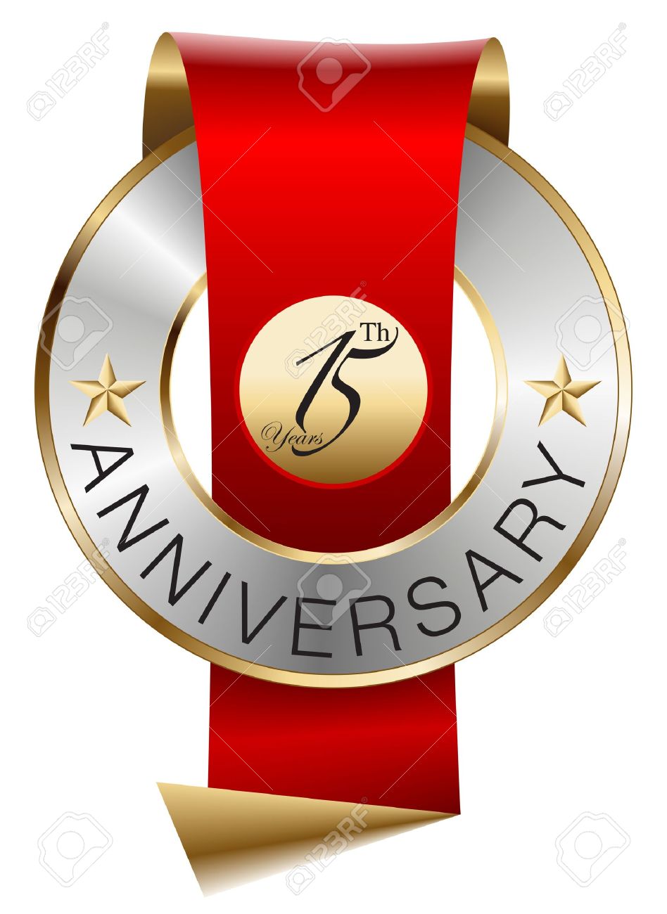 15th anniversary royalty free