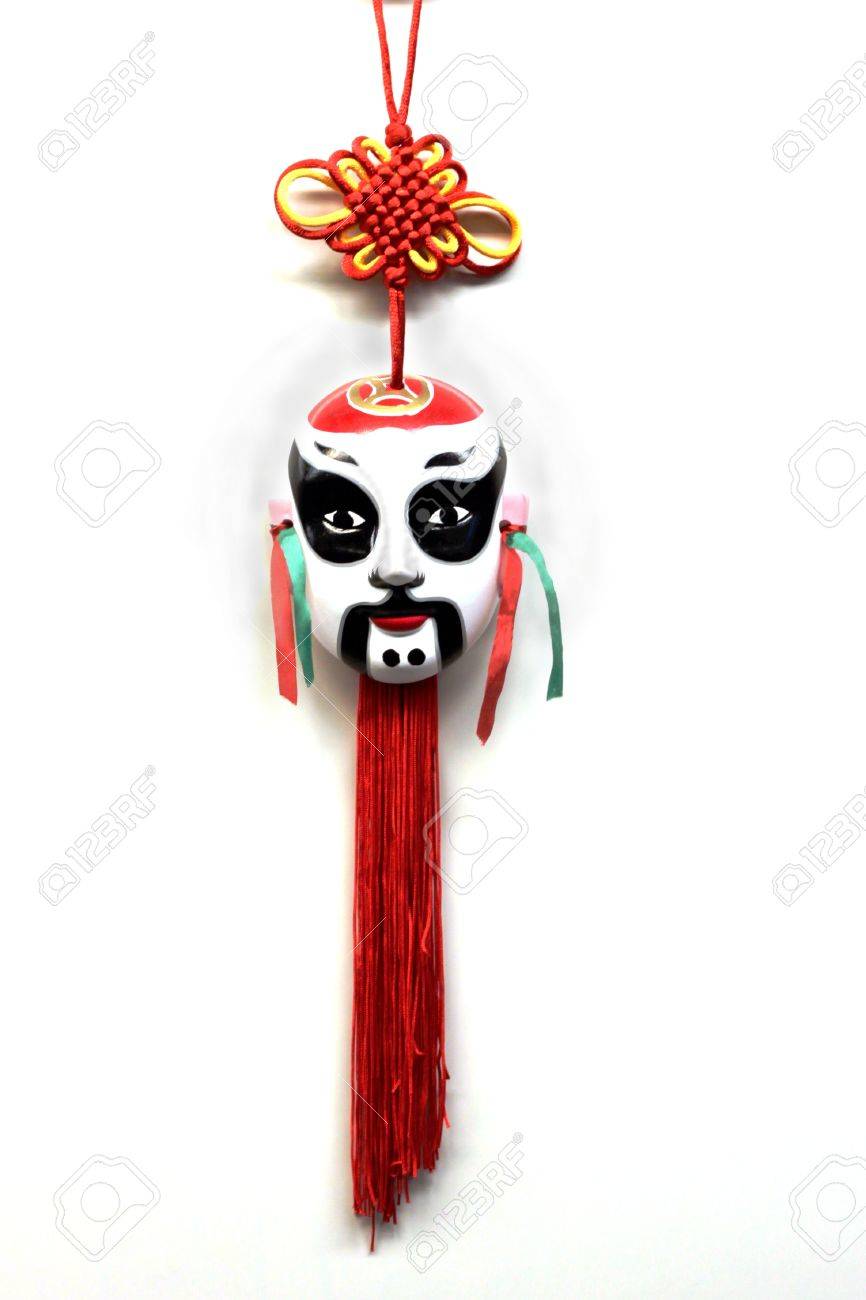 Download White Korean Mask With Red And Yellow Tassels Stock Photo Picture And Royalty Free Image Image 21853949 PSD Mockup Templates