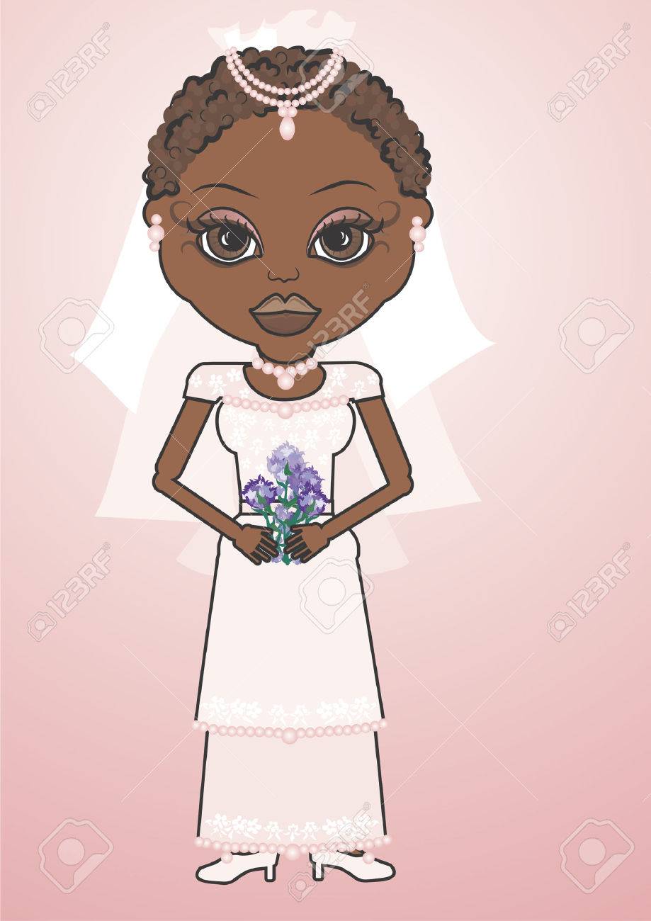 マンディは楽しいキャラクター イラストのアフリカ系アメリカ人花嫁の彼女は大きな茶色の目が個性的で美しい のイラスト素材 ベクタ Image マンディは楽しいキャラクター イラストのアフリカ系アメリカ人花嫁の彼女は大きな茶色の目が個性的で美しい のイラスト素材 ベクタ Image