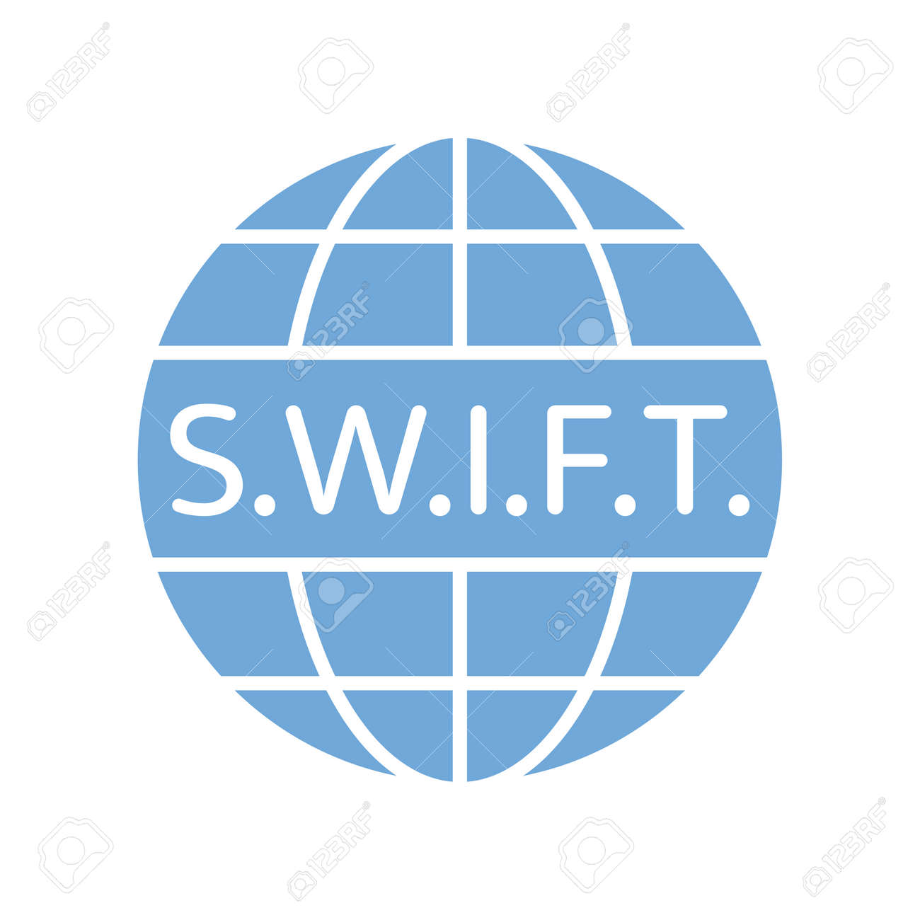 Swift 아이콘 국제 지불 기술 사회 전세계 은행 간 금융 통신 기호 벡터 흰색으로 격리 로열티 무료 사진, 그림, 이미지 그리고  스톡포토그래피. Image 185533468
