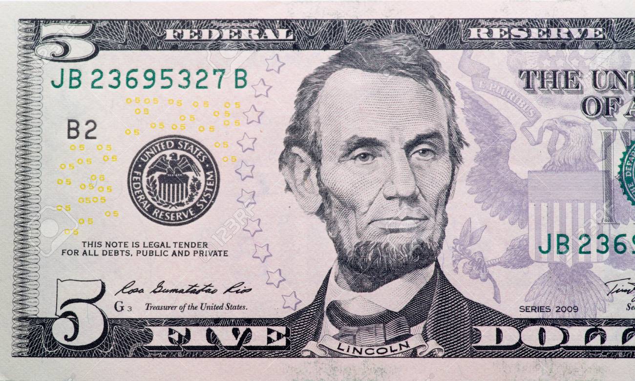 5 달러 지폐 로열티 무료 사진, 그림, 이미지 그리고 스톡포토그래피. Image 39204538