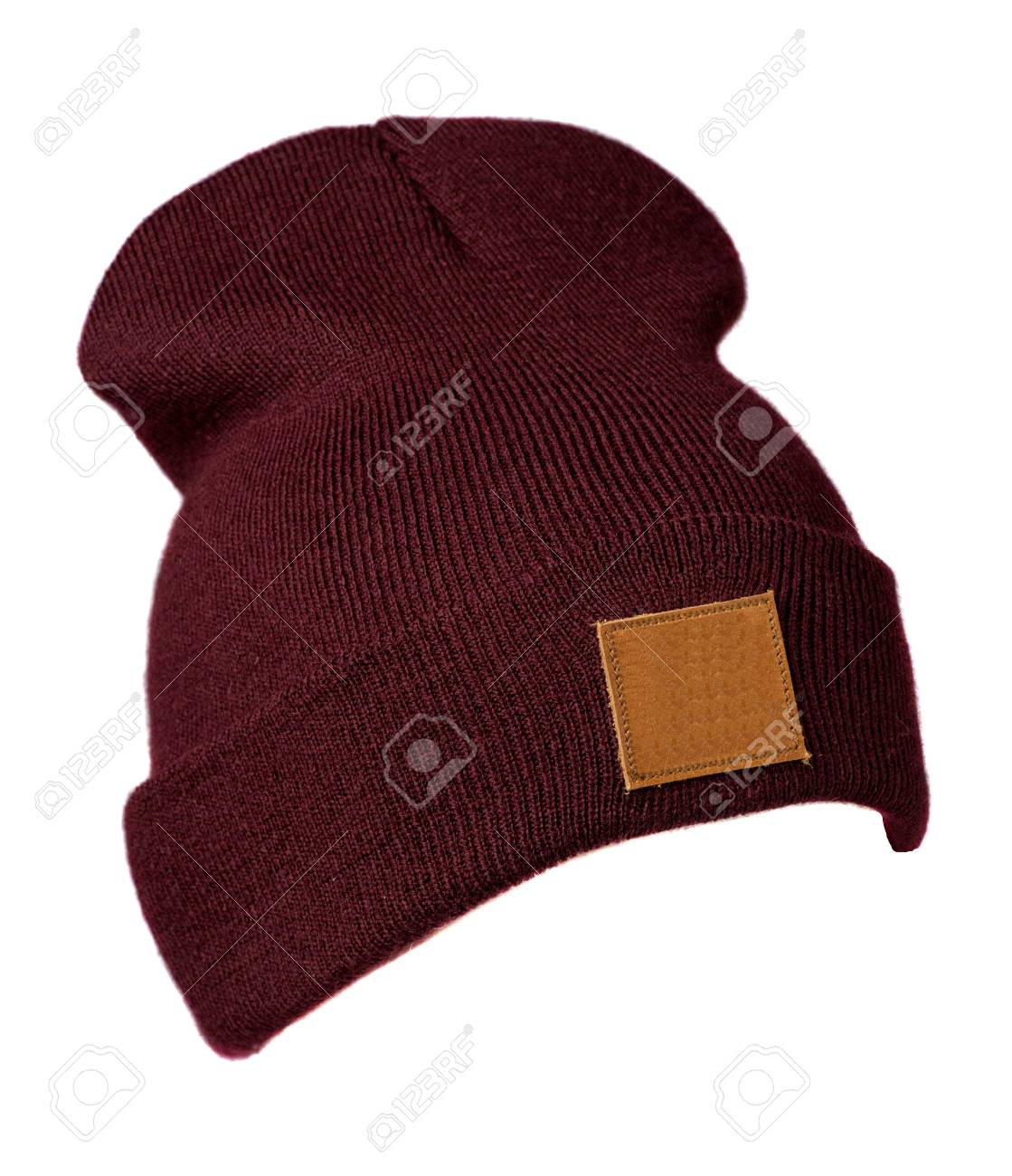 dark red hat
