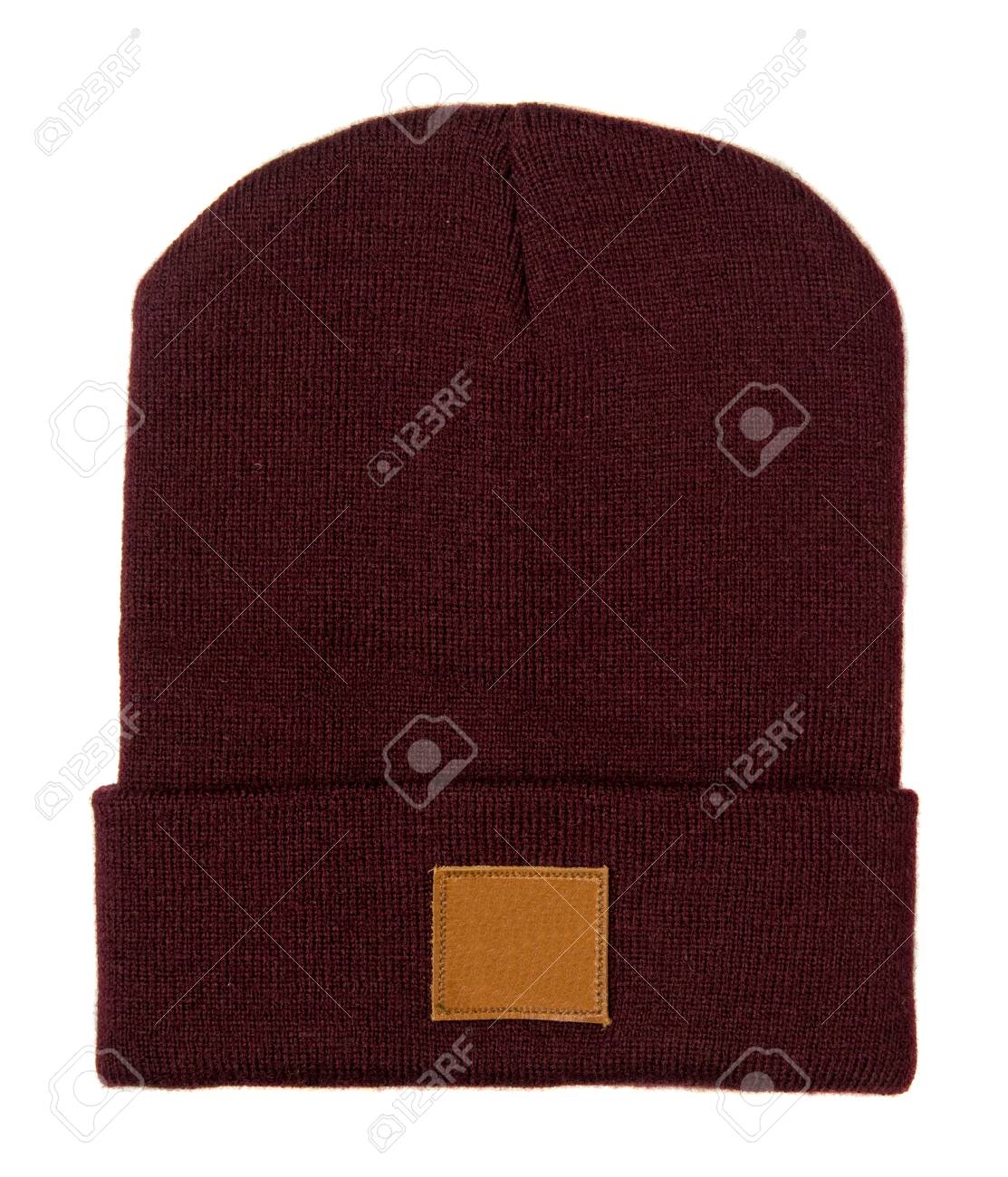 dark red hat