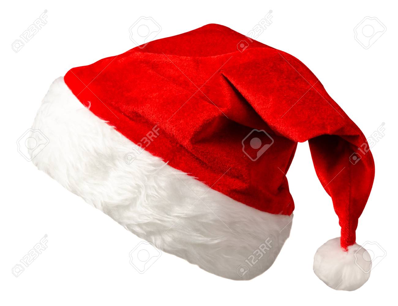 4PCS Gorro Rojo de Santa Claus Gorro de Felpa de Papá Noel Gorro de Papá Noel Rojo y Blanco Lindo Sombrero Rojo de Santa Gorro de Navidad de Felpa Suave Gorro de Papá Noel para Adultos de Felpa
