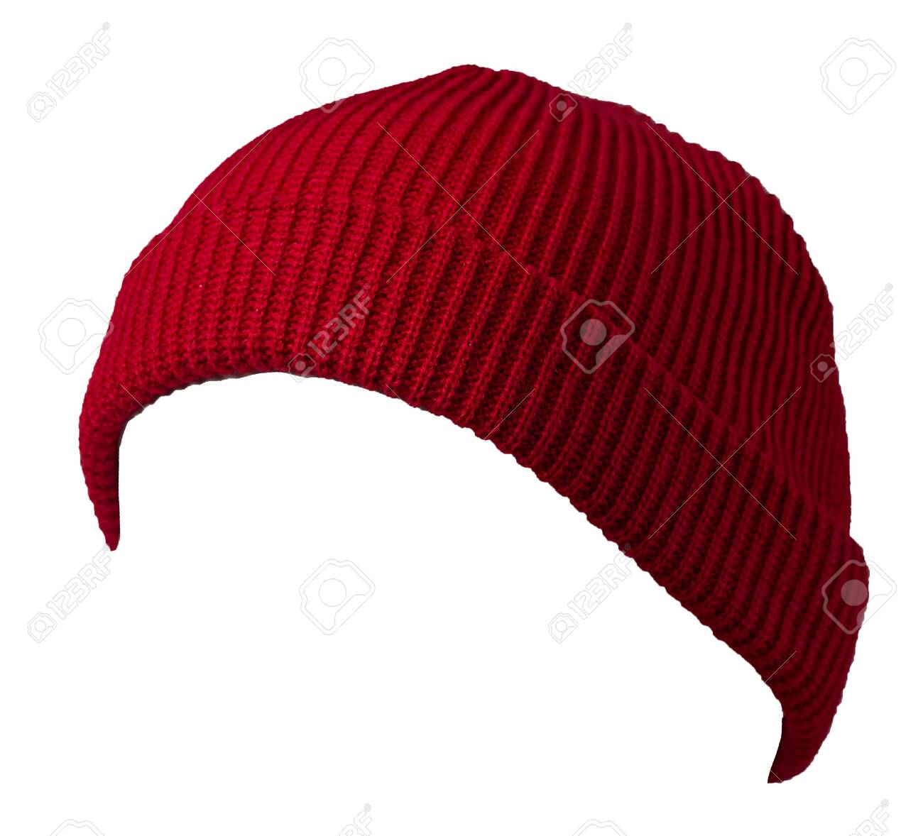 dark red hat