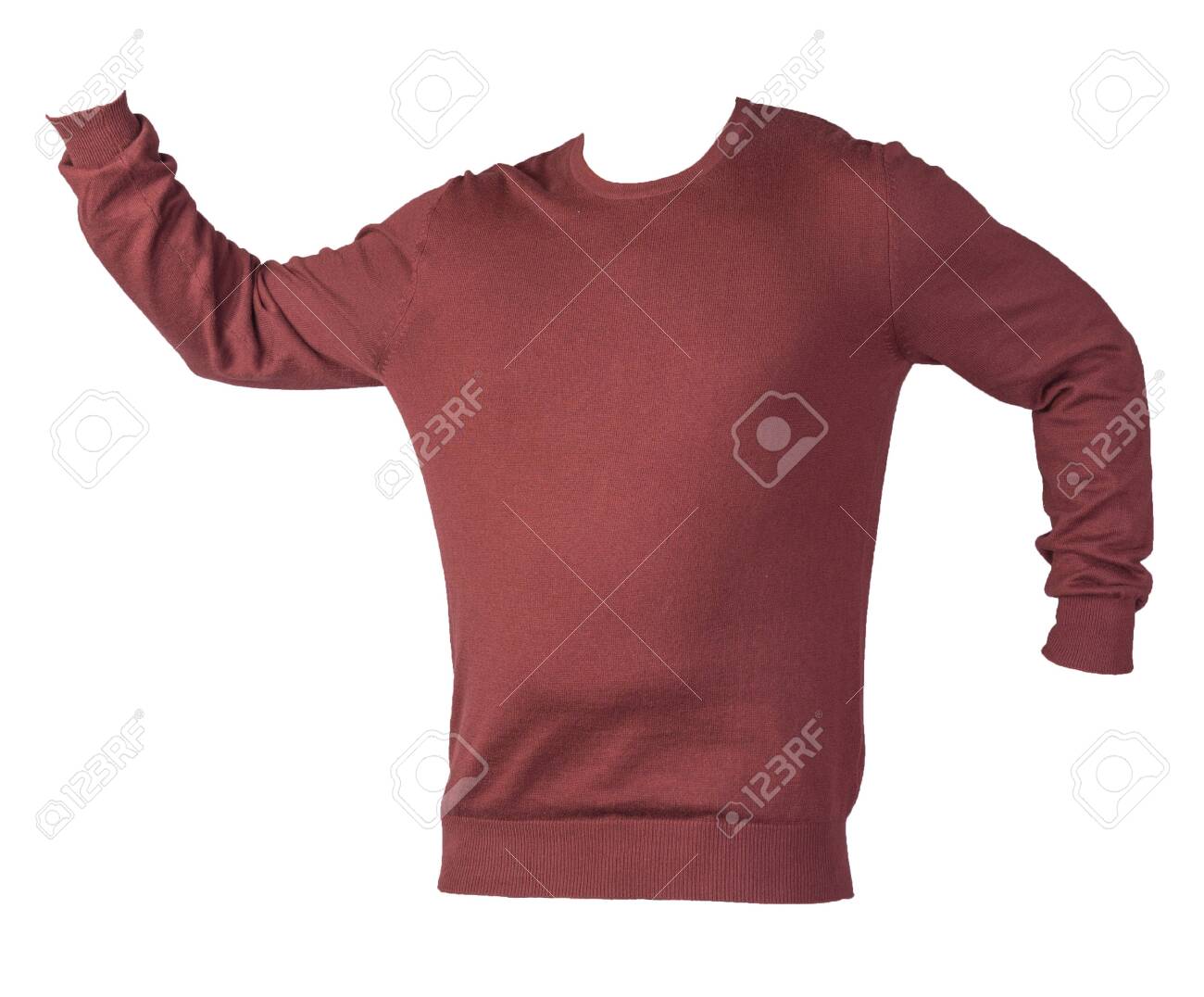 dark red sweater