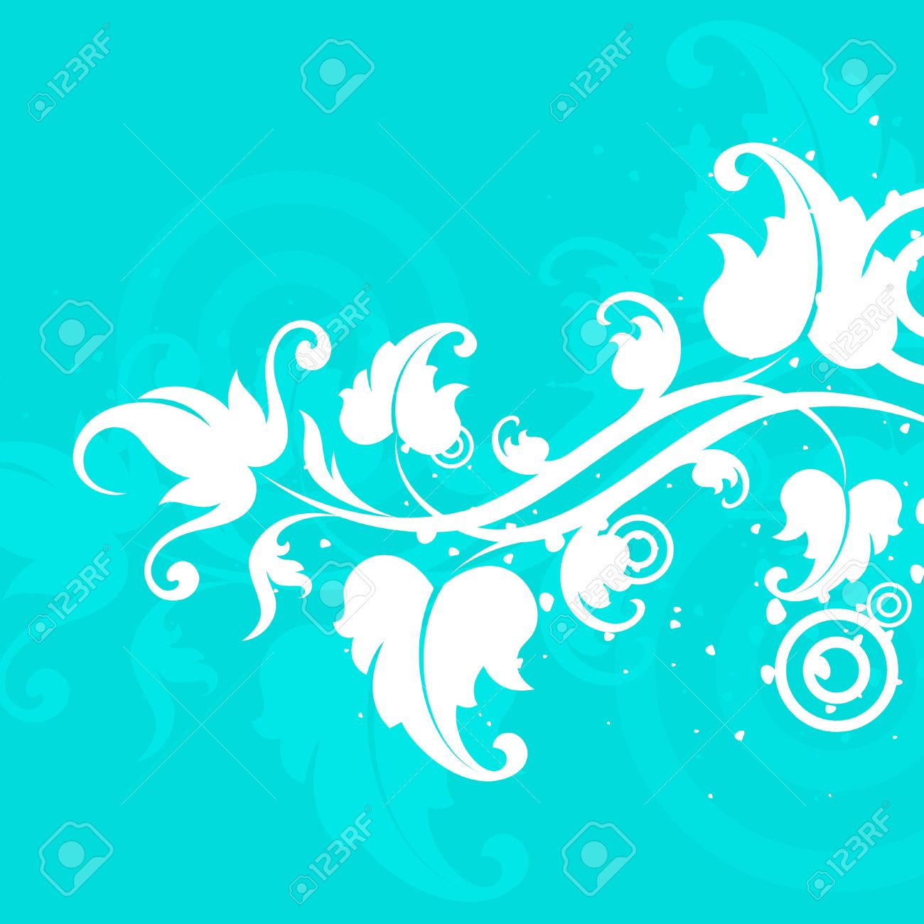 turquoise flower background