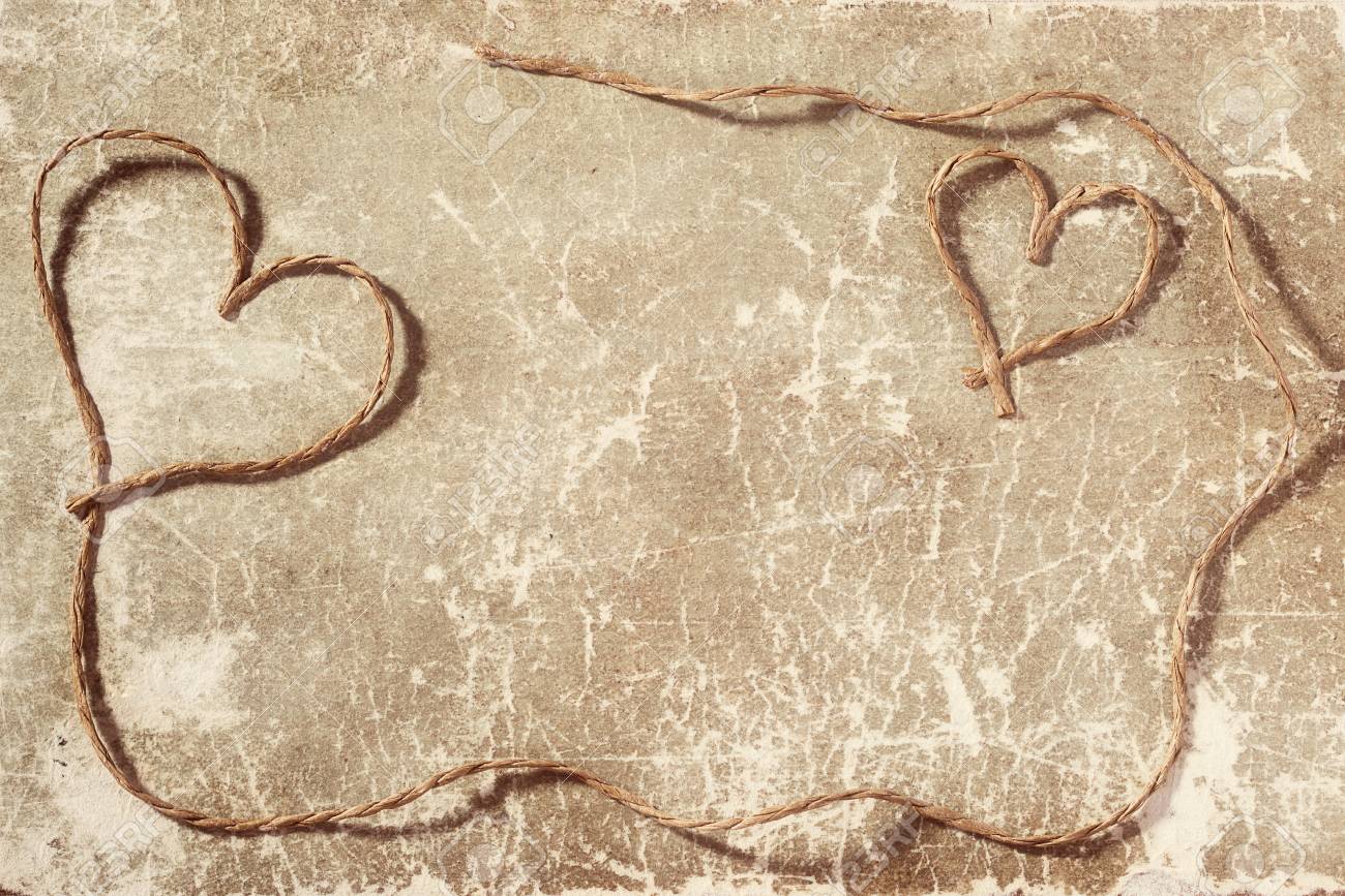 Handmade Vintage Valentines Day Background Stock Photo, Picture and Royalty  Free Image. Image 52177730., image size:1300x867