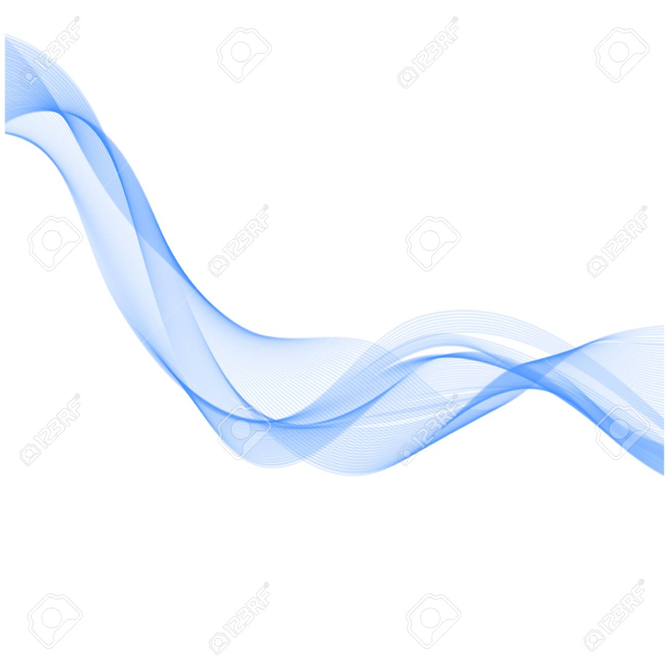 Abstract Vector Hintergrund Blau Transparent Wellenlinien Fur Die Broschure Website Flyer Design Blauer Rauch Welle Blau Wellig Hintergrund Lizenzfrei Nutzbare Vektorgrafiken Clip Arts Illustrationen Image