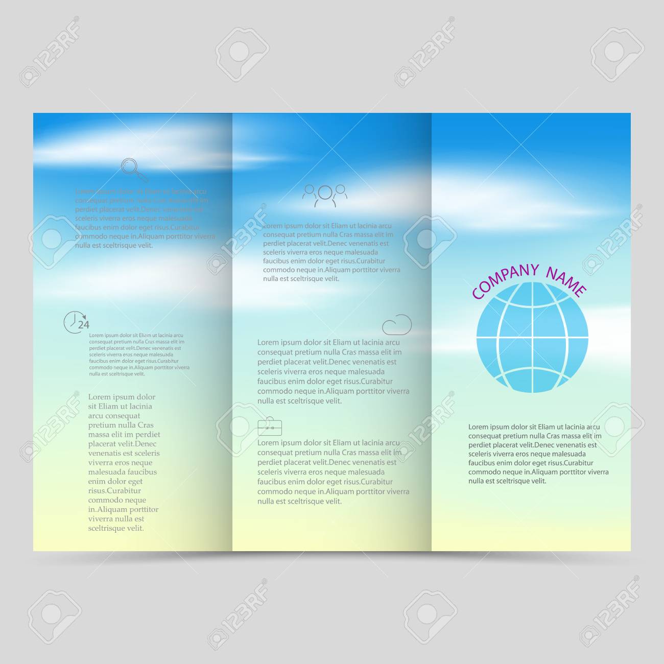 tri fold layout