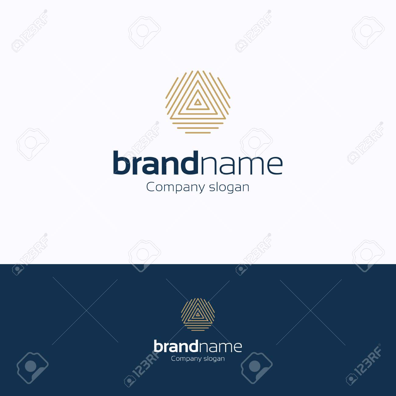 brand name logo logo fingerprints gold blue logotype symmetry