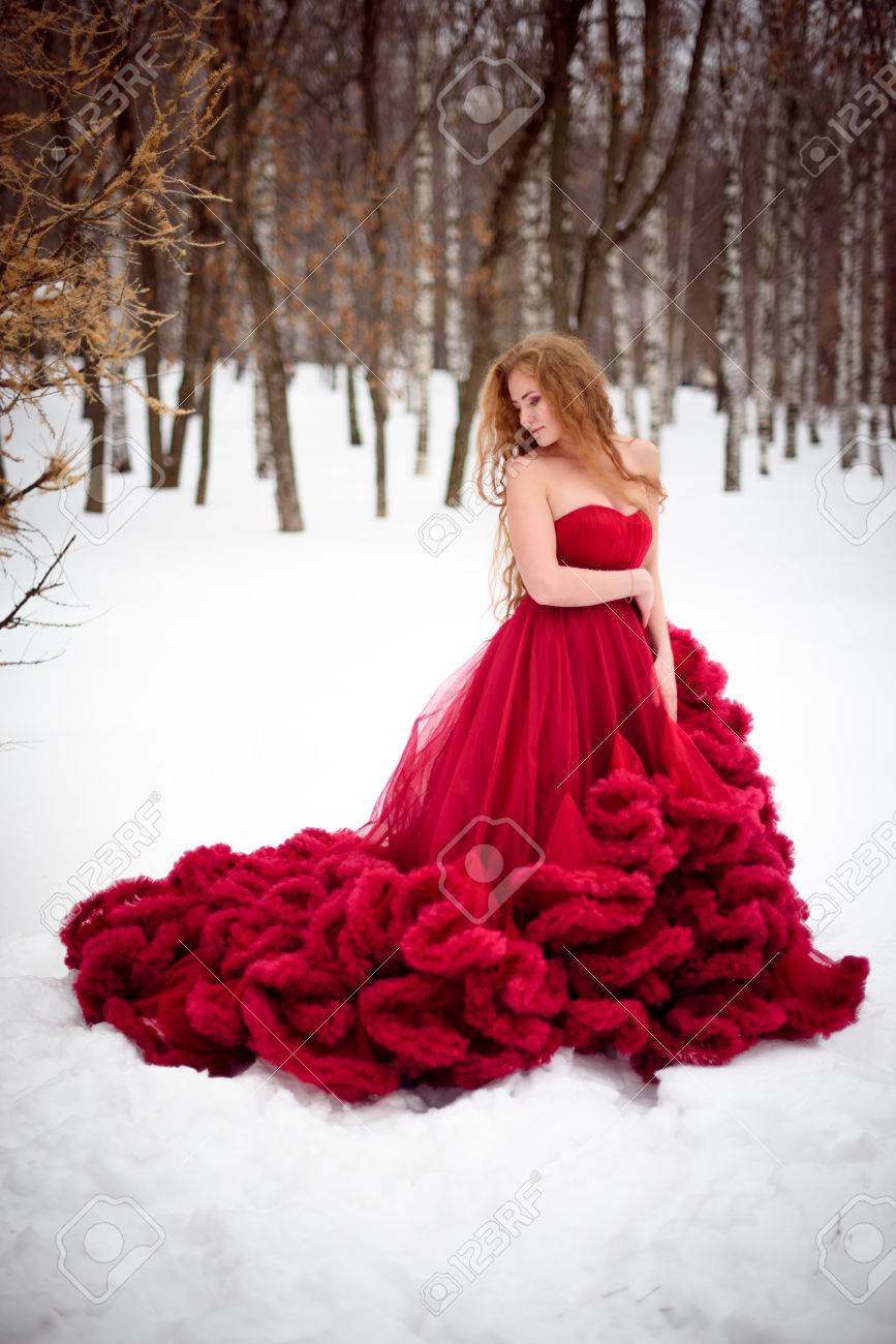 red fairy frock