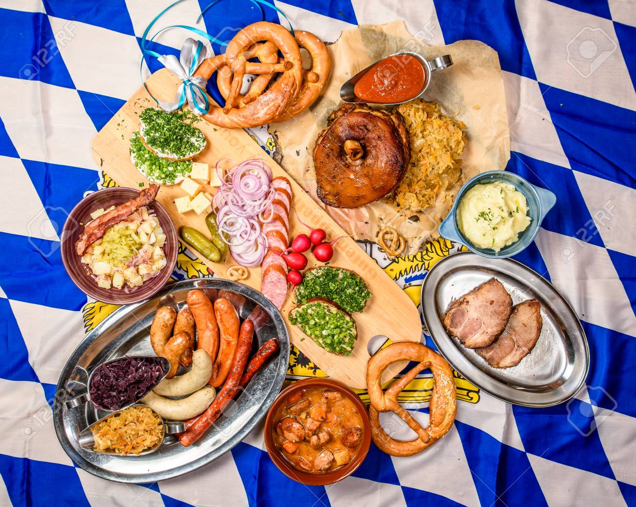 Oktoberfest Food Frame Concept. A Set 