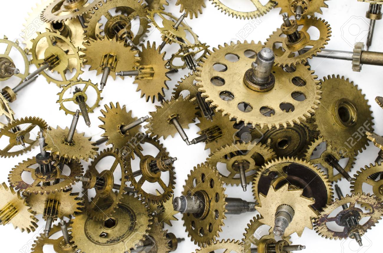 歯車機械式時計のテクスチャの写真素材・画像素材 Image 50366047