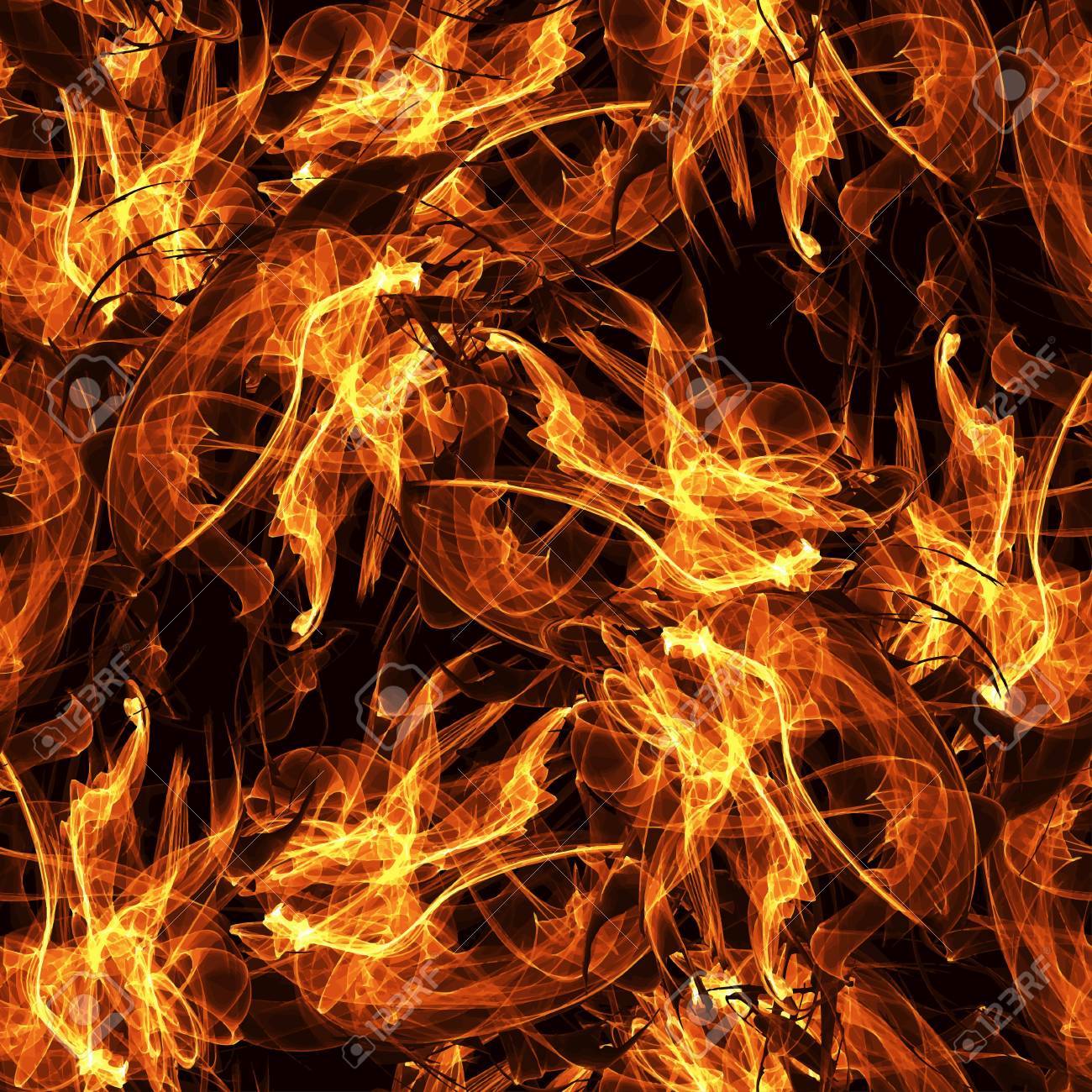 火の炎とシームレスなパターンのベクトル イメージ 火災 火災の画像 火災ショー 業火のイメージ の写真素材 画像素材 Image