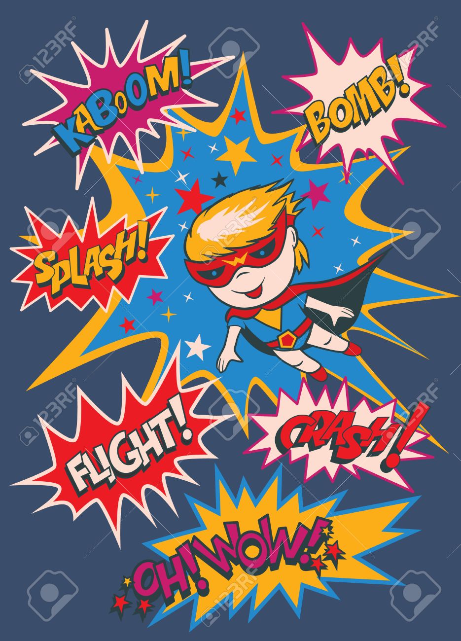 Scarica Gratis Images Funny Cartoon Character A Boy Superhero Elements Of Superheroes actualisé par