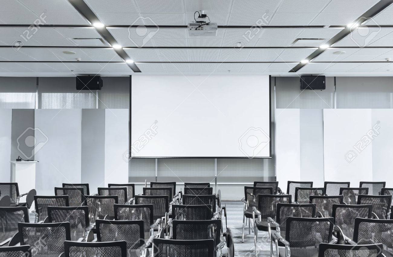 Download Business Meeting Seminar Room Conference And Seats With Blank Stock Photo Picture And Royalty Free Image Image 59492158