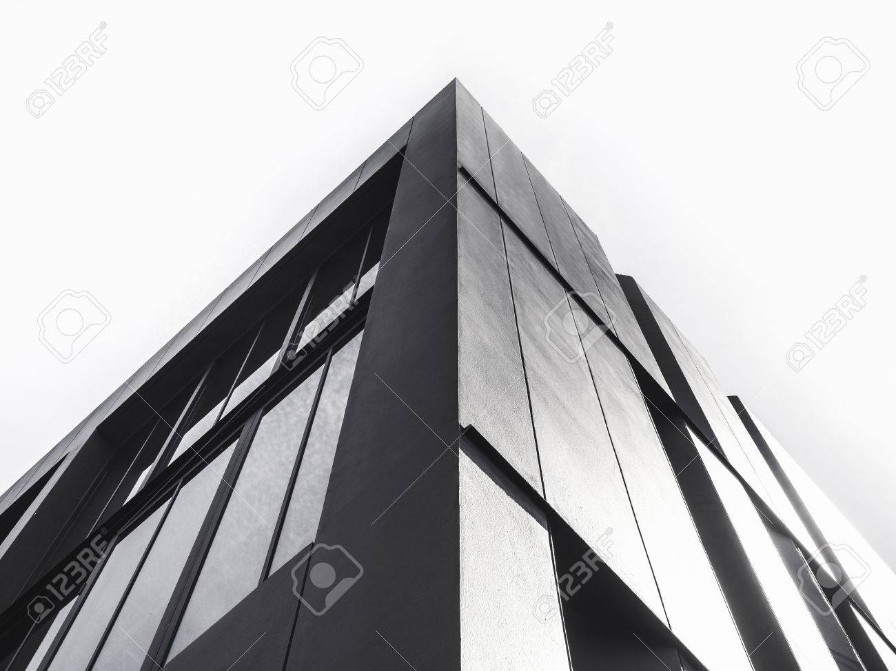 Architecture details Modern Facade building Black and White - 74477383 Architecture details Modern Facade building Black and White - 74477383