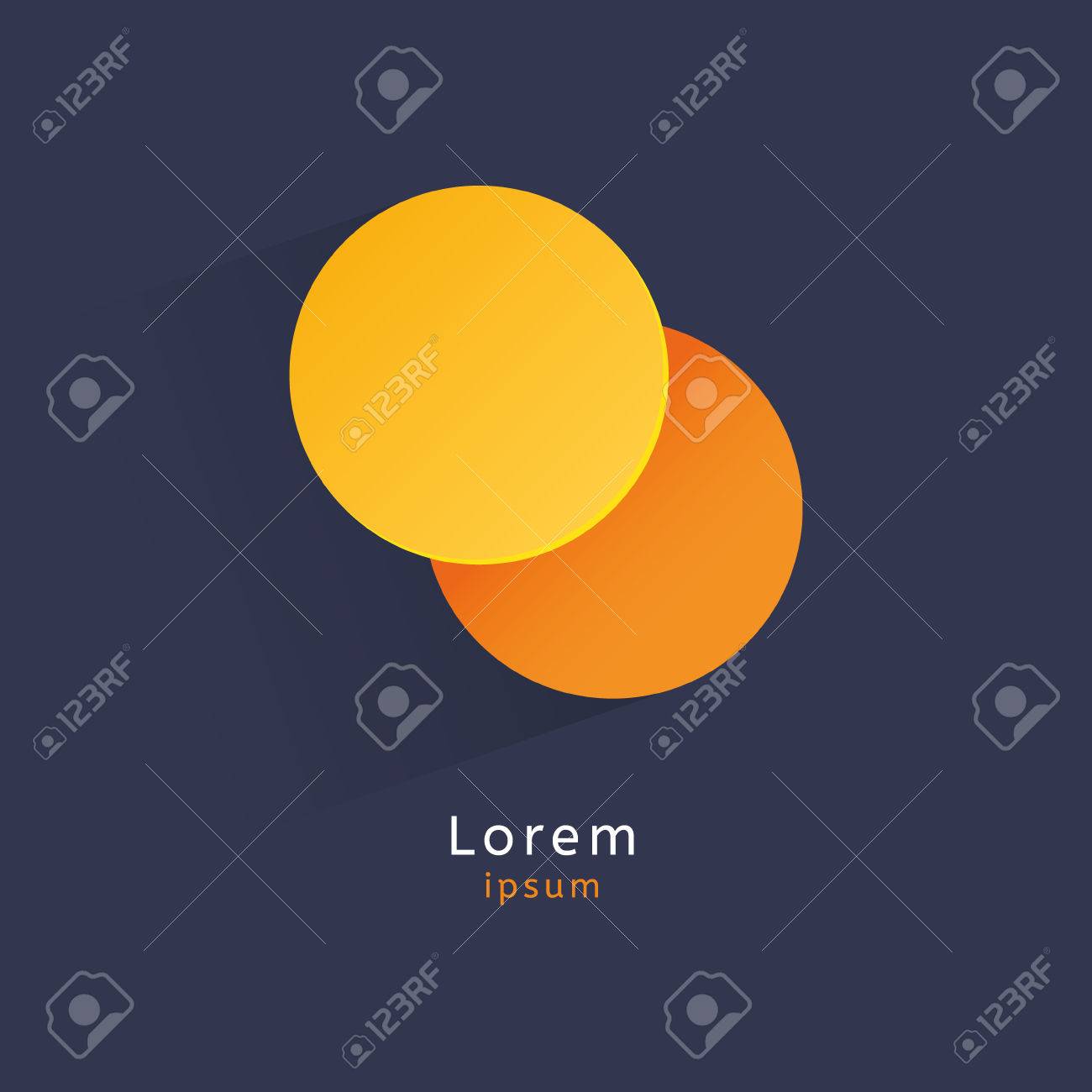 抽象的な虚数記号です 単純な幾何学図形 ベクター グラフィック要素 のイラスト素材 ベクタ Image